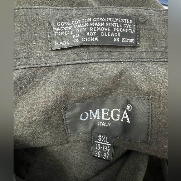 Omega Italy 3XL Button up Dress Shirt RN 153145 - Picture 7 of 7